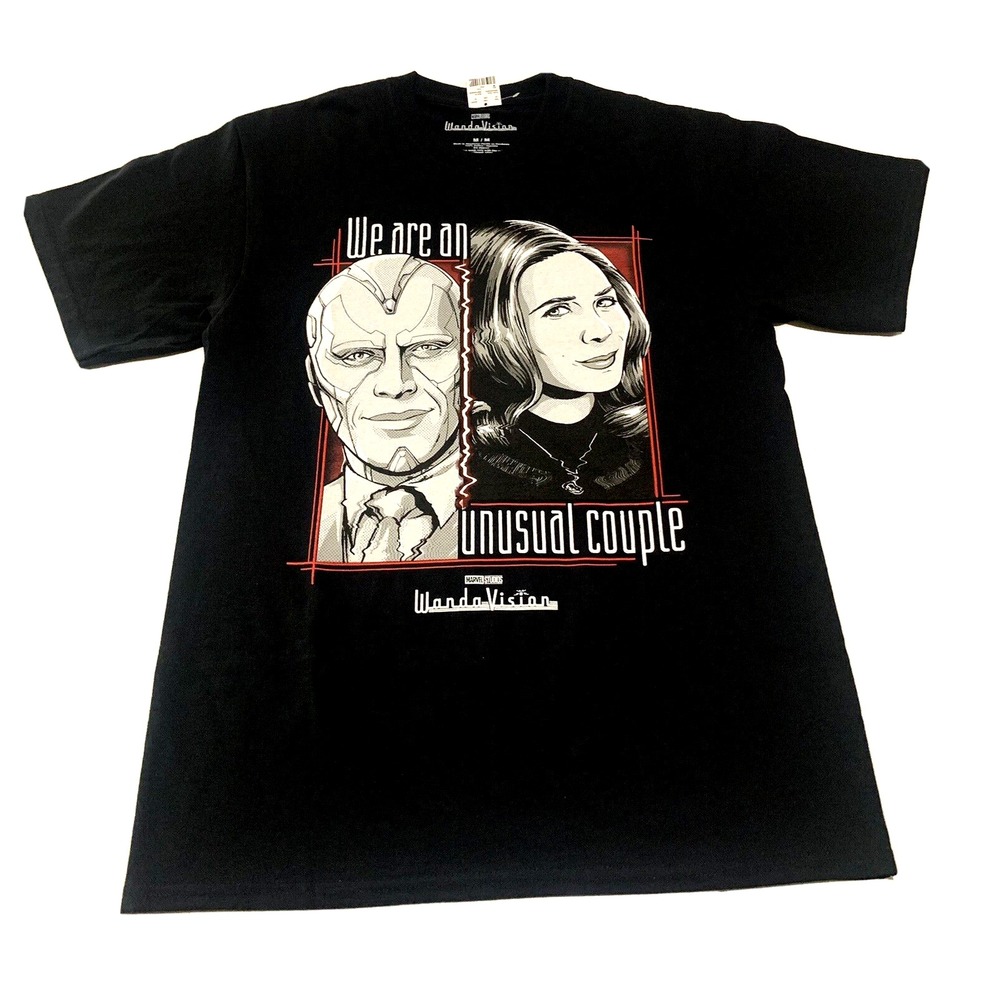 Marvel Studios Wanda Vision T-Shirt We are an‎ usual couple Size Medium NWT
